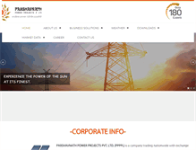 Tablet Screenshot of parshavnathpower.com
